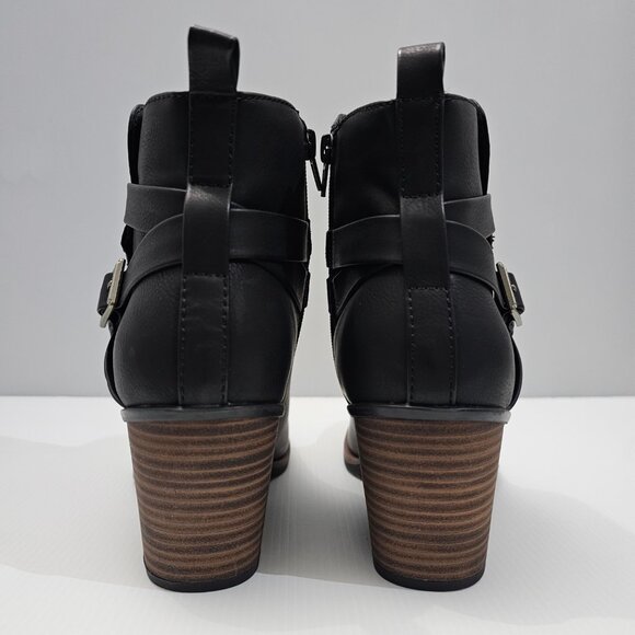 NEW Korks Kork Ease Heidi Ankle Bootie Womens 9.5 Black Block Heel Fall Everyday - Picture 8 of 14